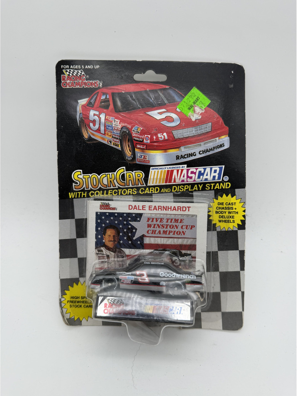 Racing Champions NASCAR Stock Car Dale Earnhardt Die-Cast Model with Collector's